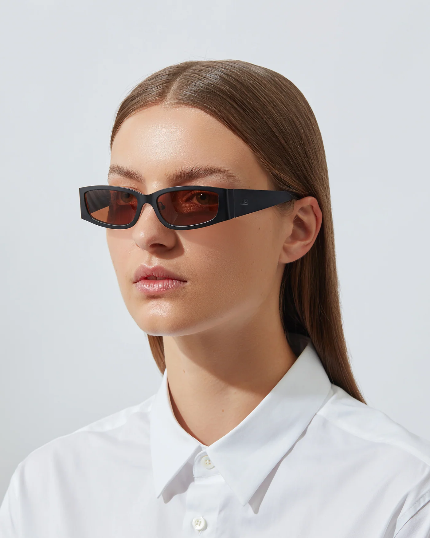 The Y2K Sunglasses | Black Recycled Steel Frame | Amber Poly Renew Lenses - Image 5