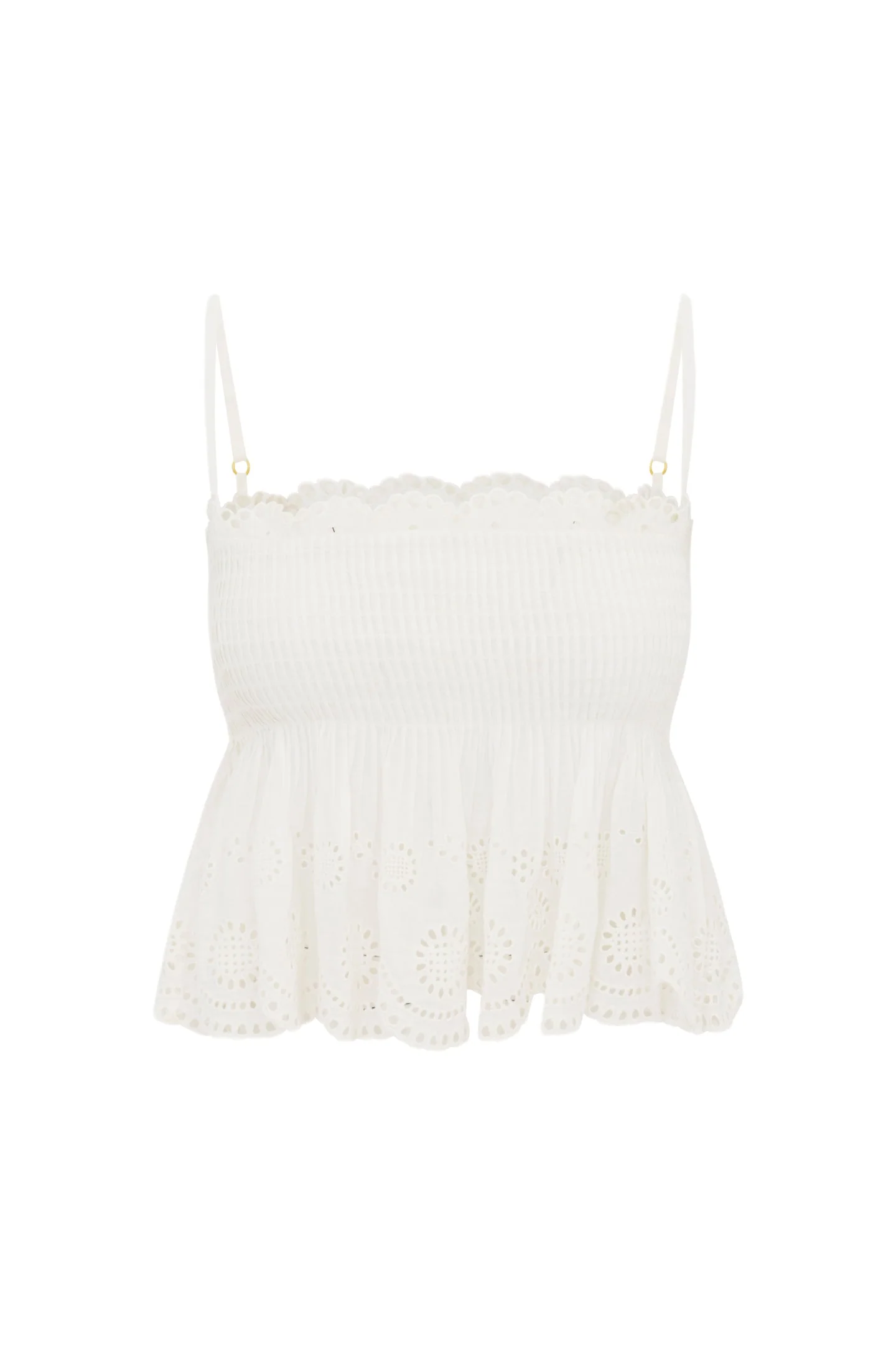Condie Eyelet Lace Top | Optic White - Image 3