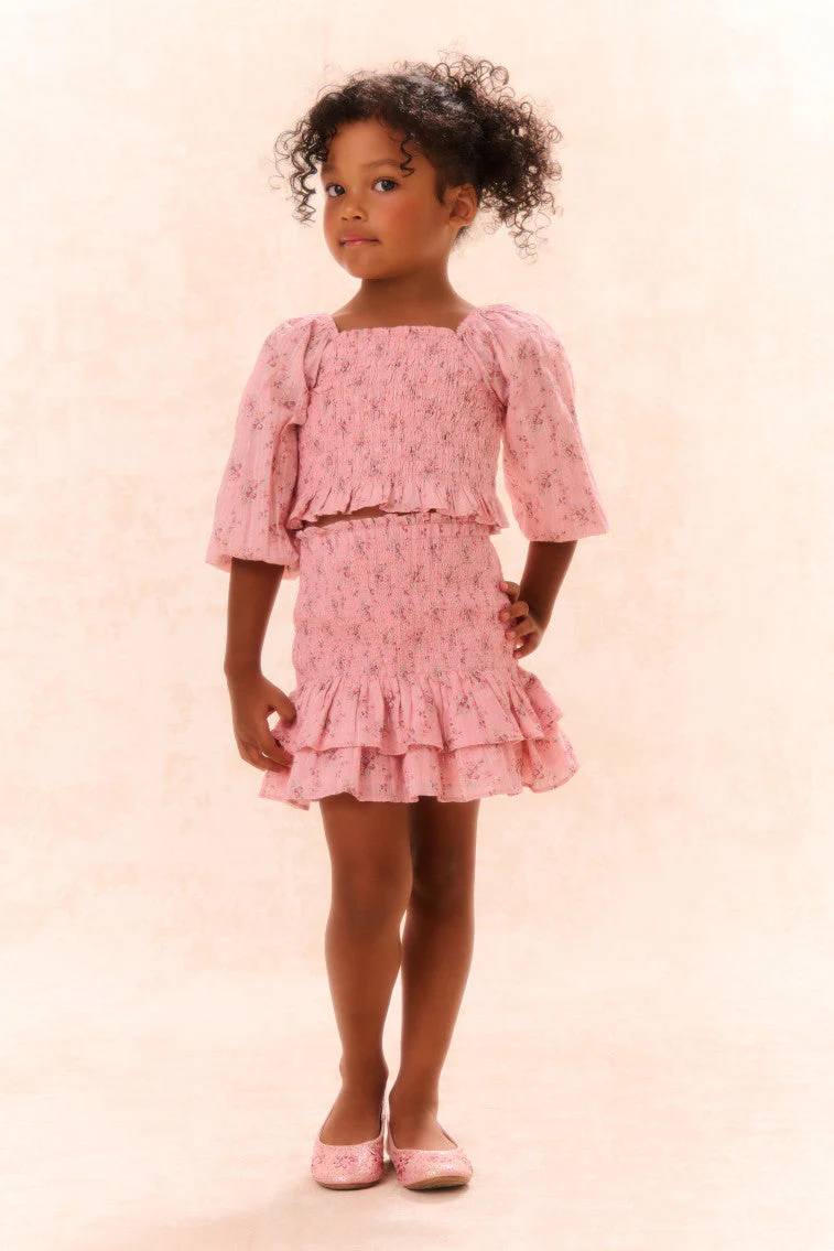 Girls Malva Cotton Top | Pink Dusk - Image 2
