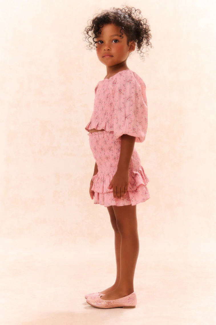 Girls Malva Cotton Top | Pink Dusk - Image 3
