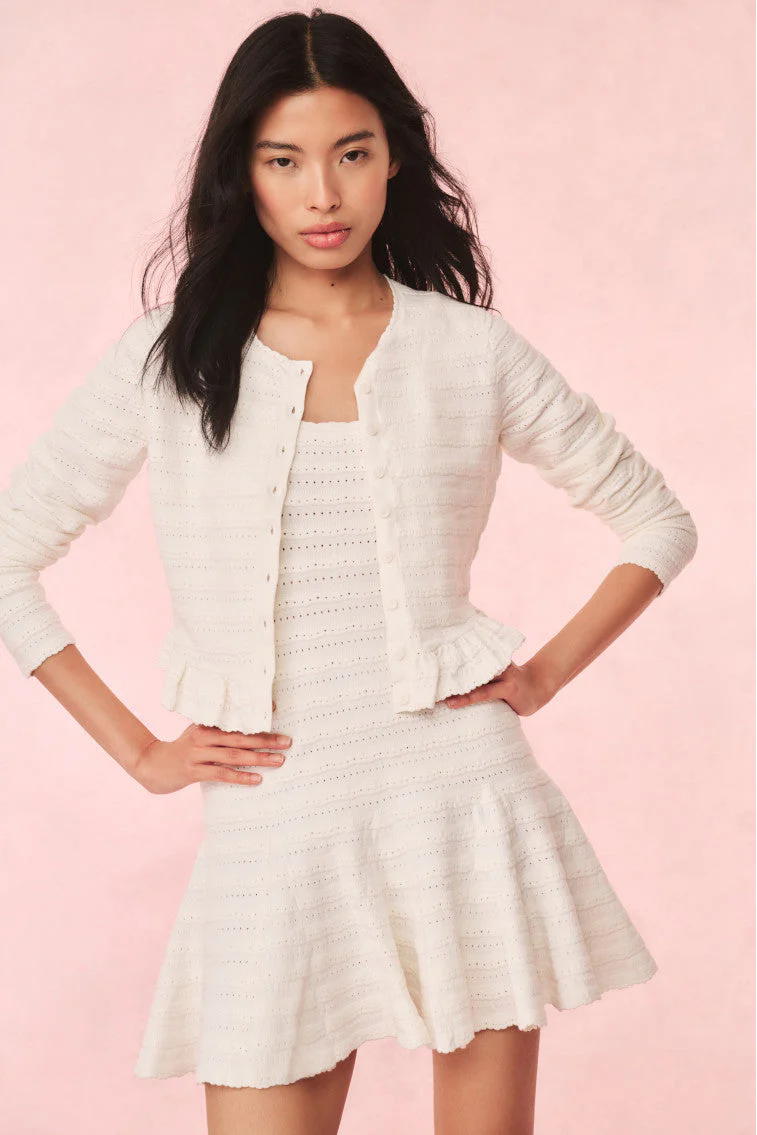 Maryanne Knit Mini Dress | Ivory - Image 2