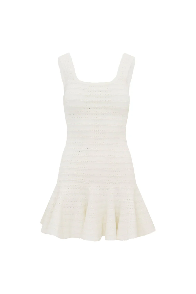 Maryanne Knit Mini Dress | Ivory - Image 5
