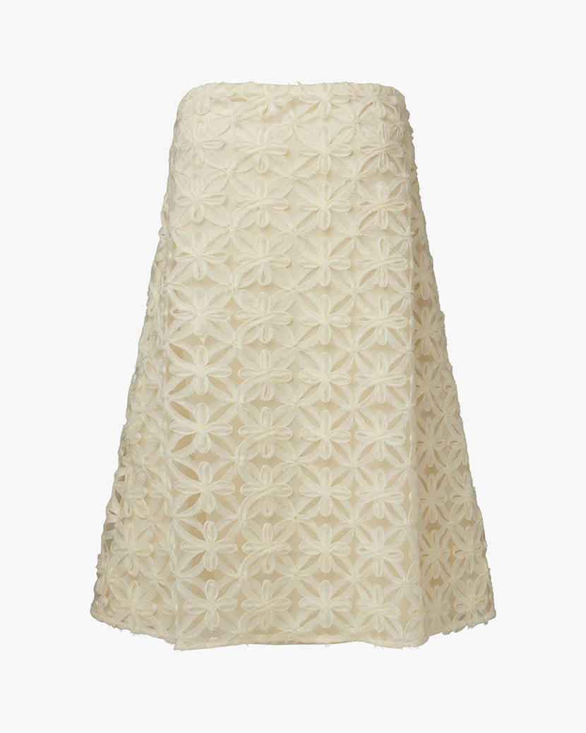 A-line Lace Mini Dress | Ivory - Image 2