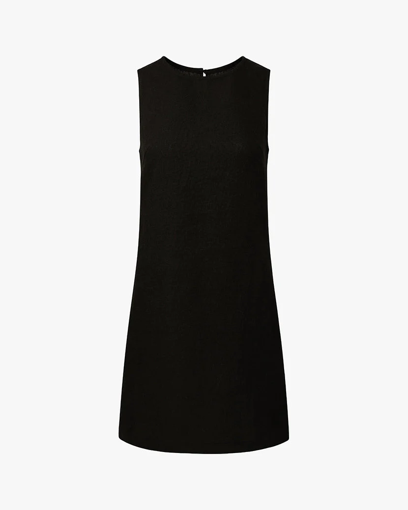 A-line Muscle Dress | Black - Image 2