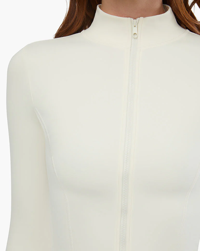 Active Zip Up Jacket | Off White - Image 5