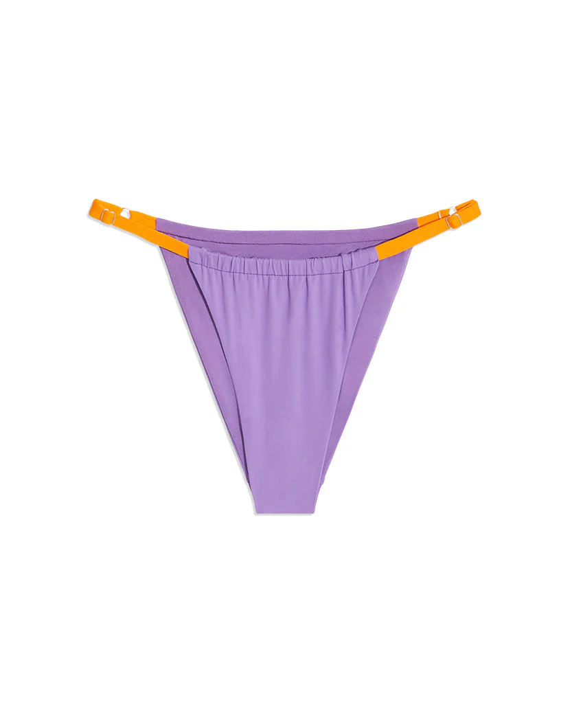 Adjustable Ruched Bikini Bottom | Amethyst Carrot - Image 2