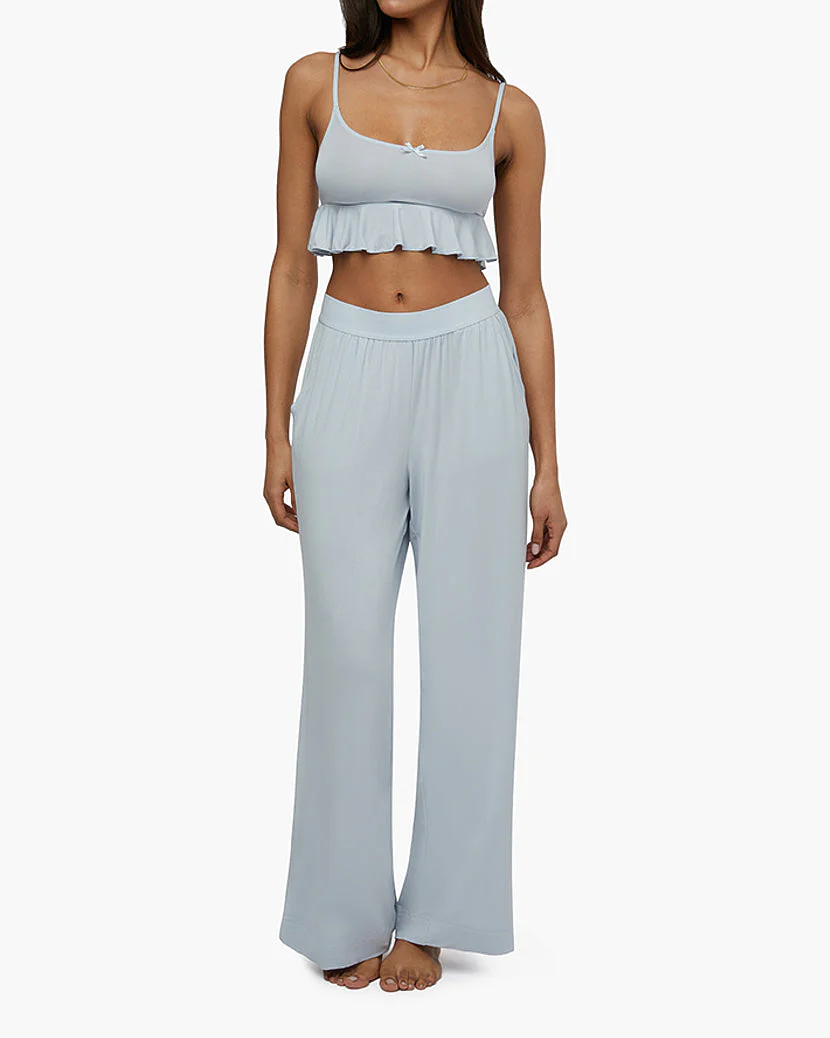 Babydoll Cropped Tank | Baby Blue - Image 4