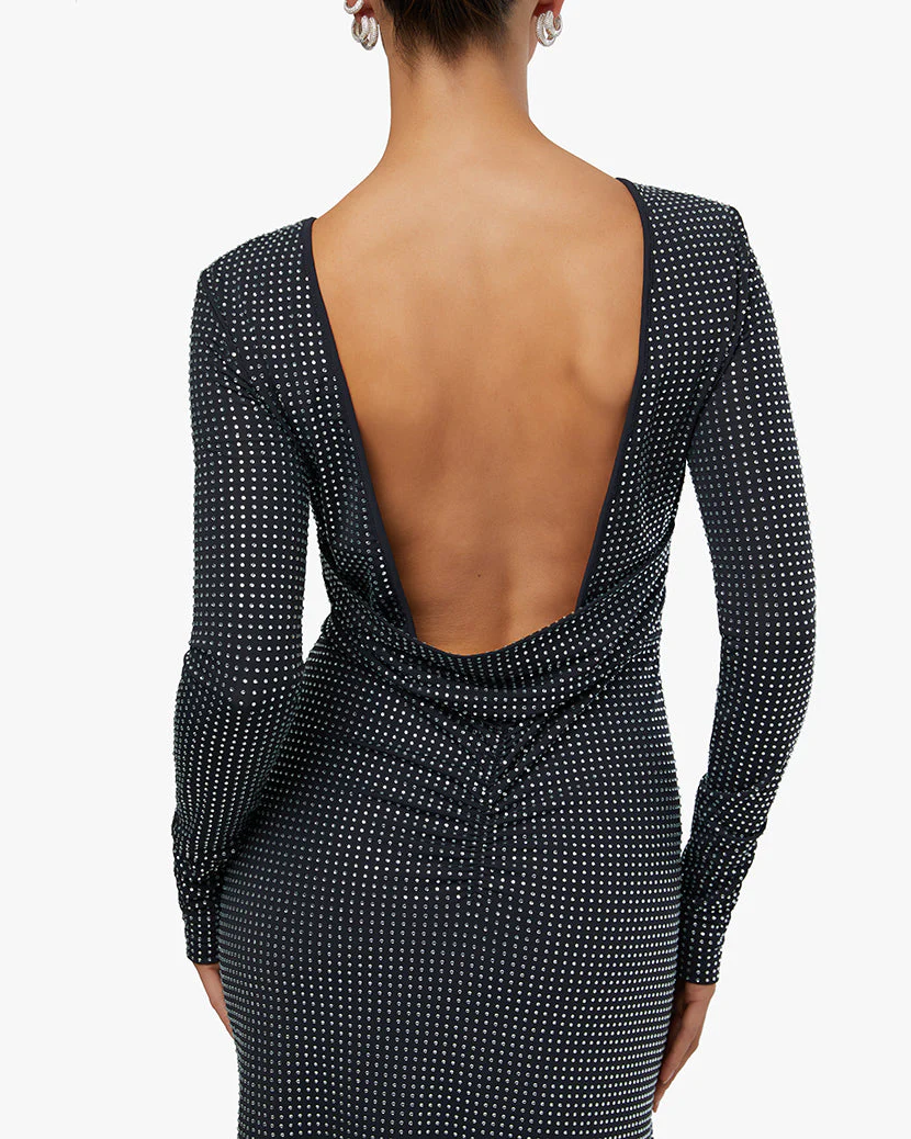 Backless Gown | Black - Image 5