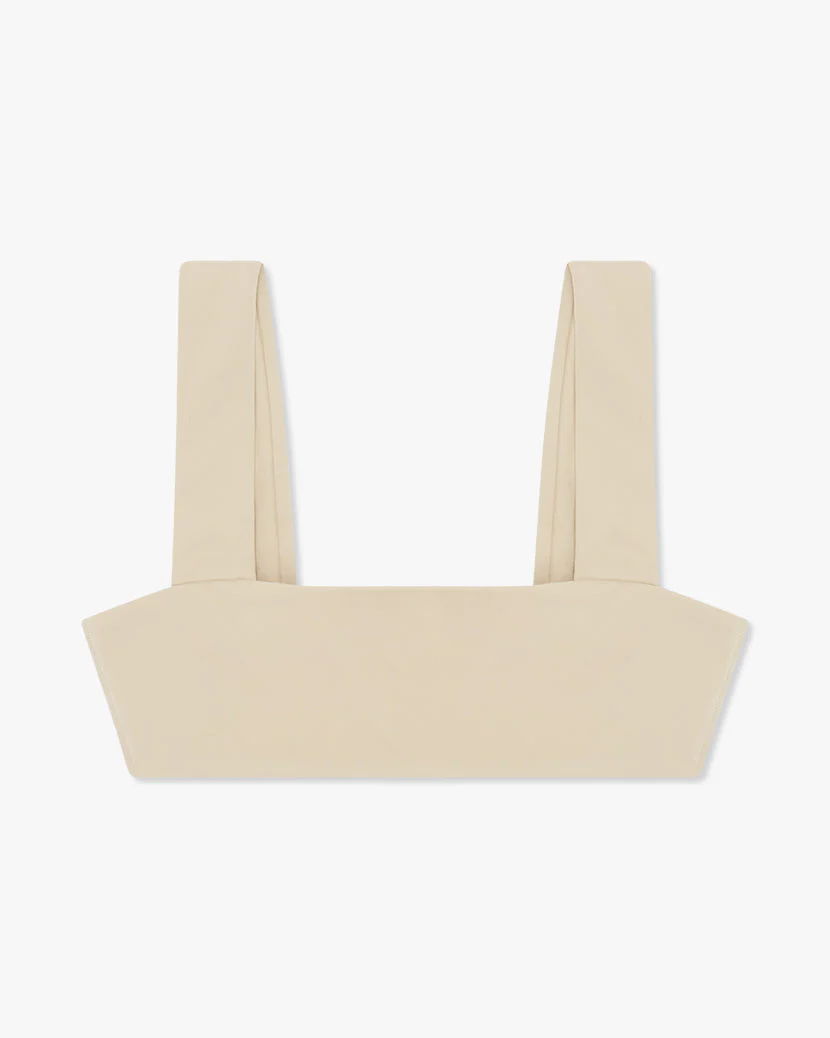 Bandeau Bra Top | Pale Khaki - Image 2