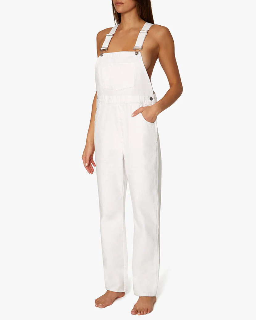 Basic Denim Overalls | Powder - Image 5
