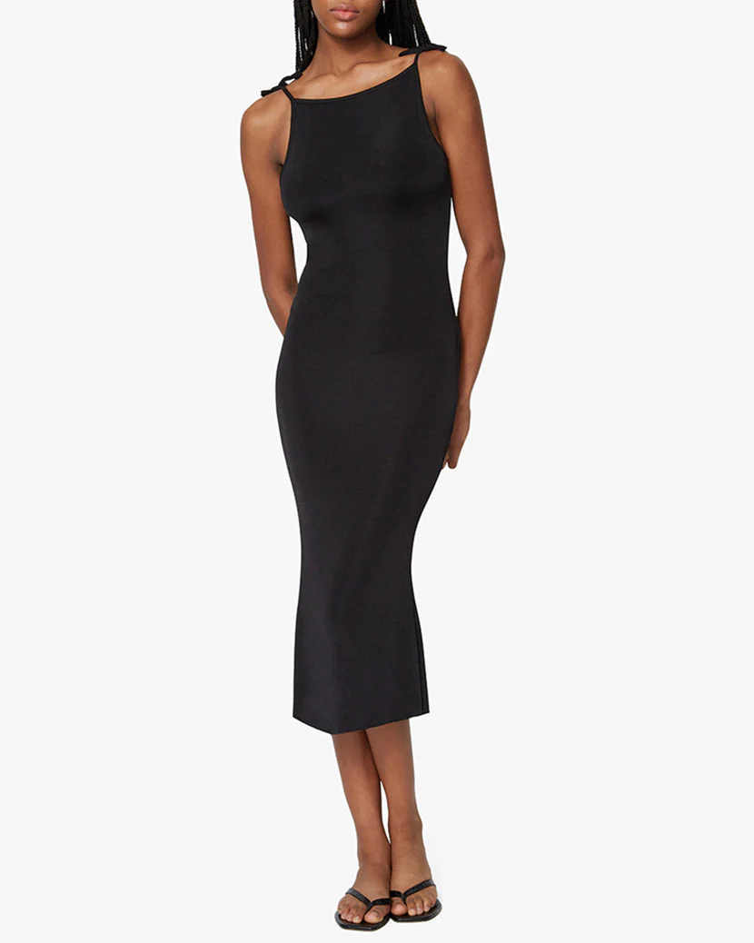 Boat Neck Maxi Dress | Black - Image 6