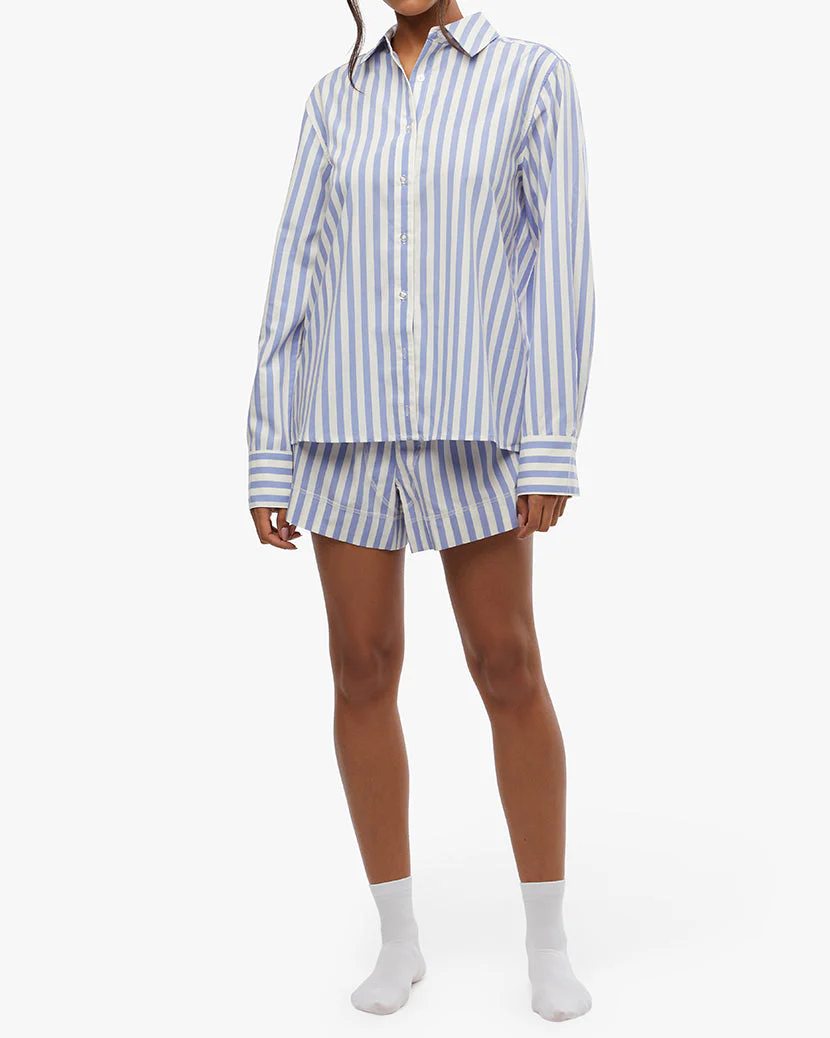 Boxer Short | Blue x Ivory
