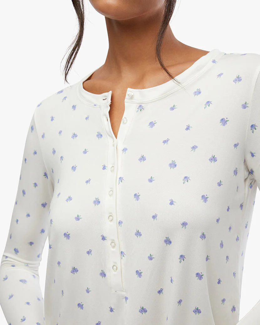 Boxy Henley Romper | Ivory - Image 4