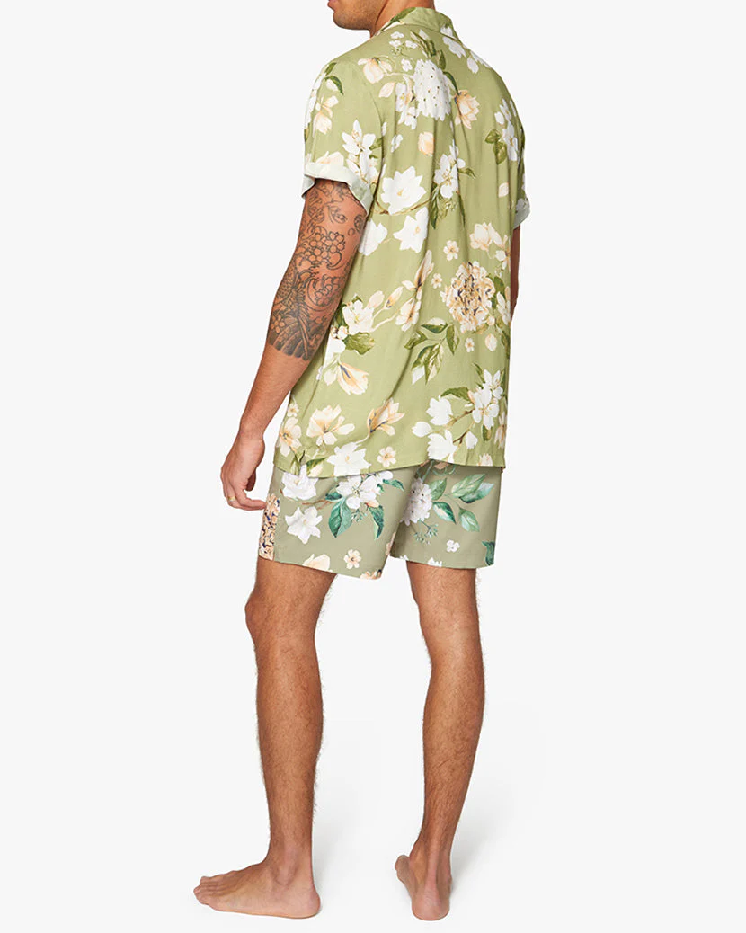 Boyfriend Romantic Floral Shirt | Sage Multi - Image 5