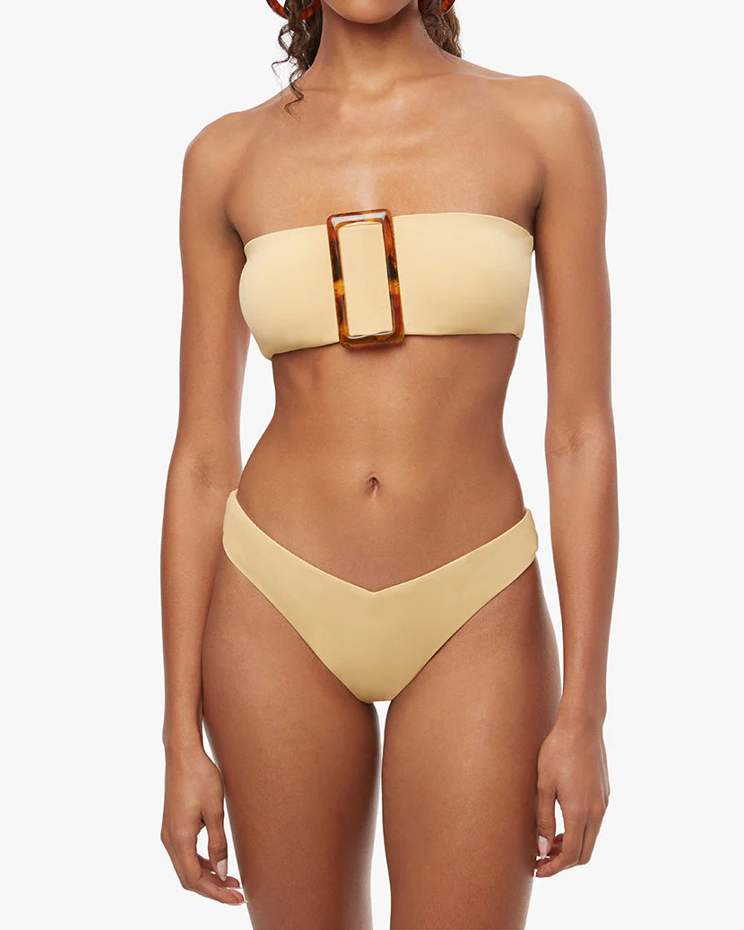 Buckle Bandeau Bikini Top | Desert - Image 4