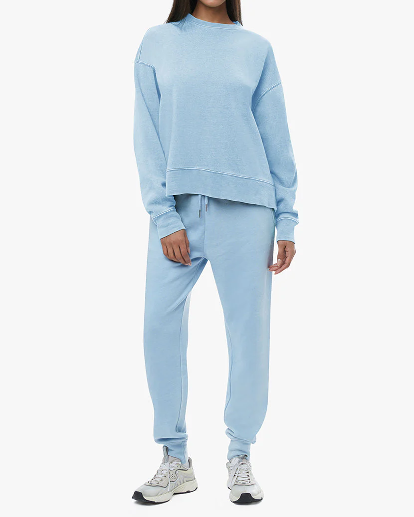 Burnout Fleece Crewneck Sweatshirt | Blue Bell - Image 6