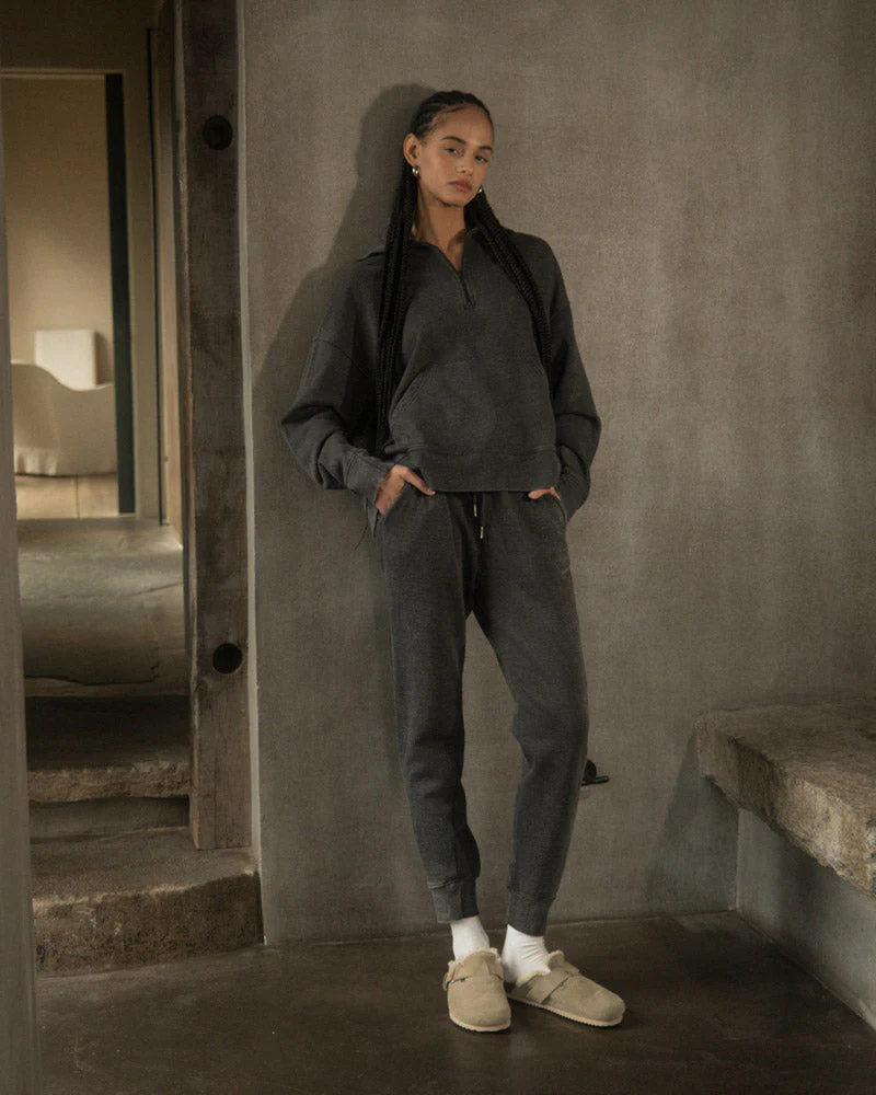 Burnout Fleece Jogger | Black - Image 3