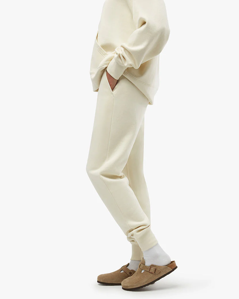 Burnout Fleece Jogger | Ecru - Image 4