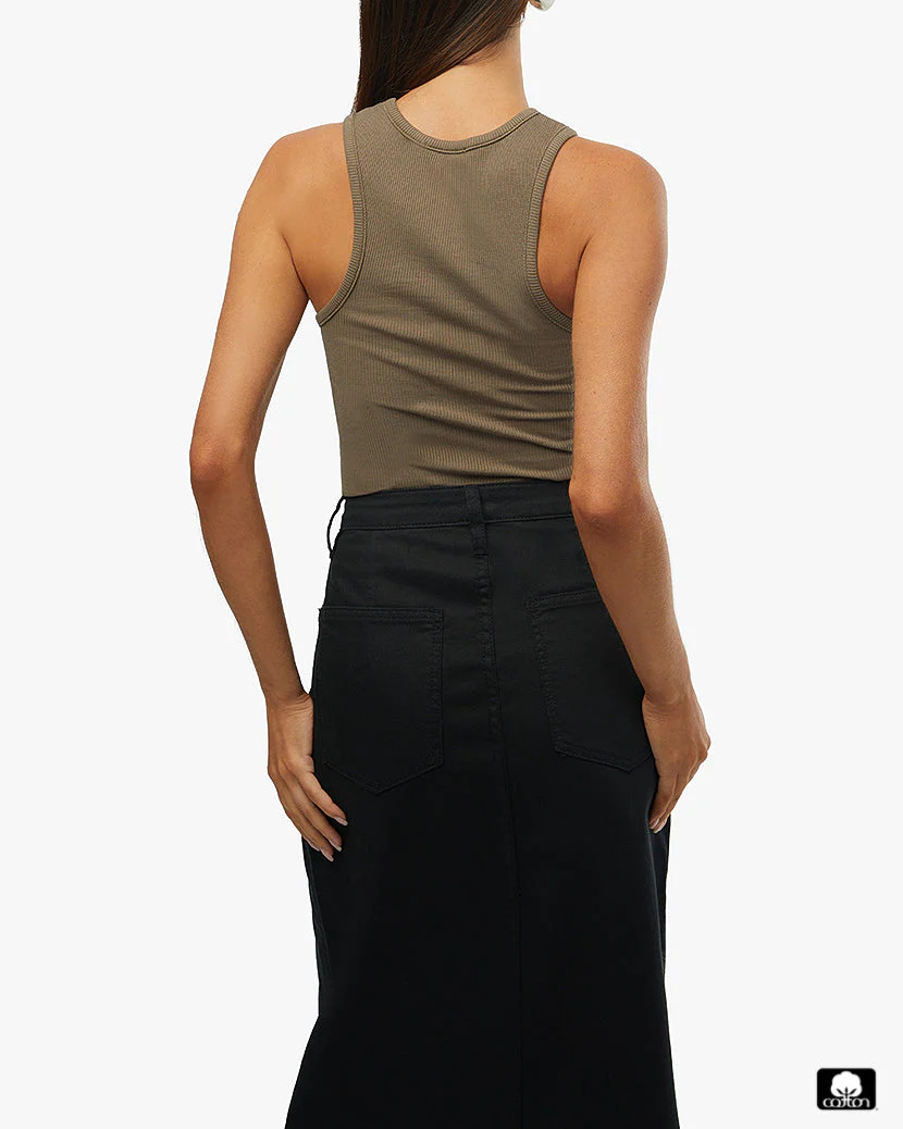 Button Up Tank | Dark Sage - Image 5