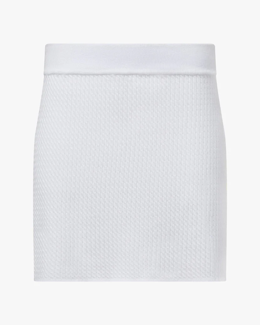 Cable Knit Skirt | Optic White - Image 2