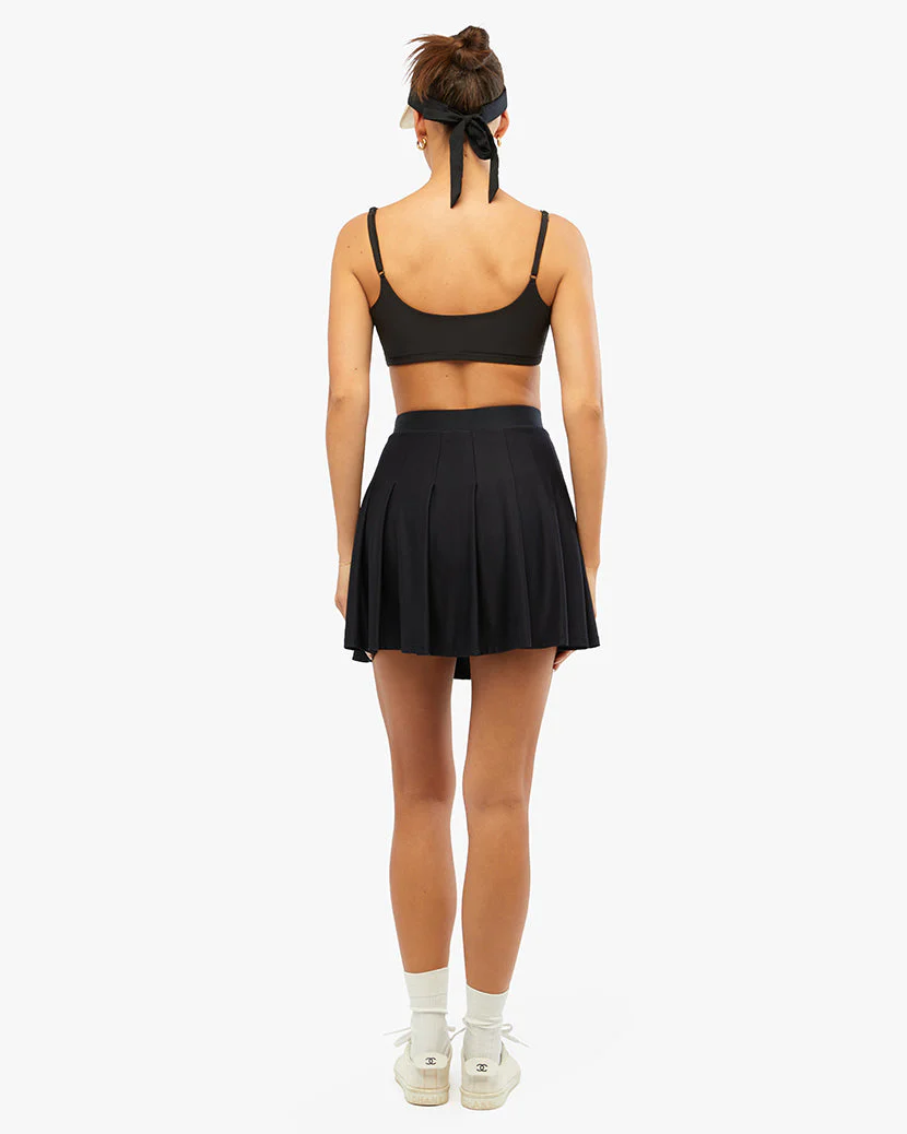 Cami Bra Top Brushed Poly | Black - Image 5