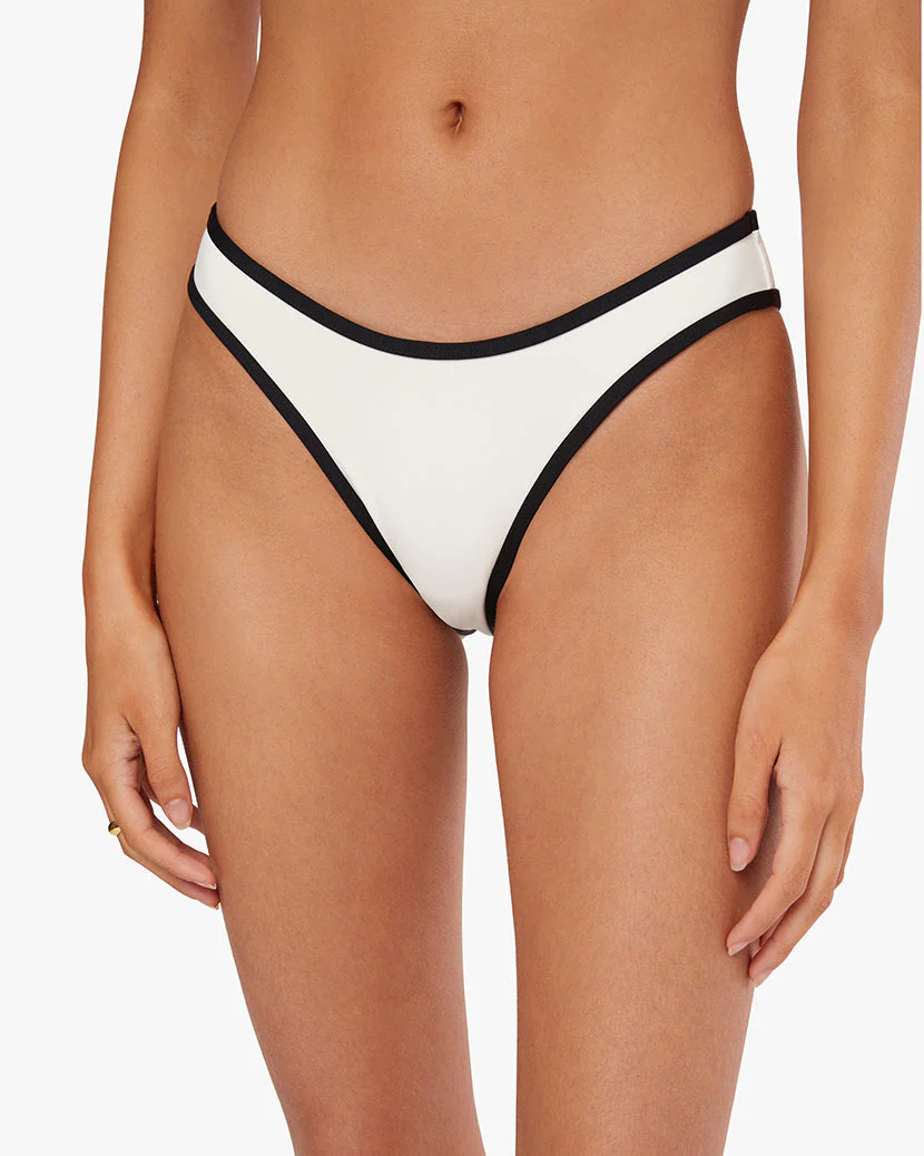 Classic Scoop Bottom | Off White x Black - Image 5
