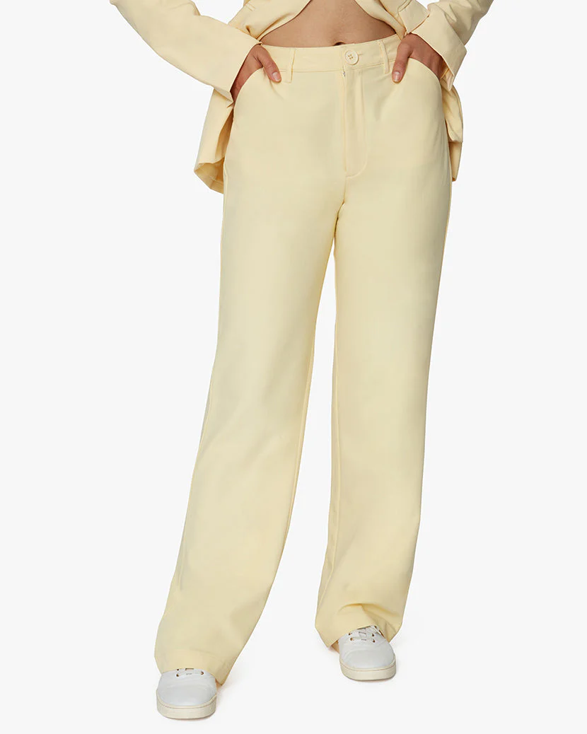 Classic Stretch Crepe Trousers | Buttermilk - Image 4