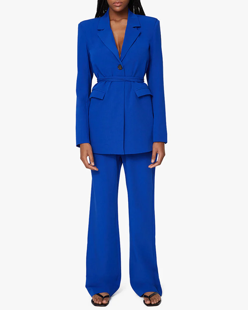 Classic Stretch Crepe Trousers | Matisse Blue - Image 3