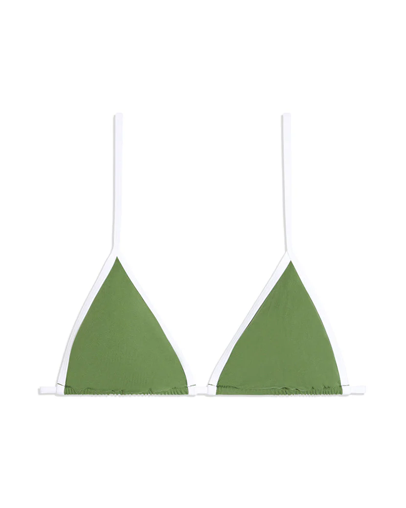 Cooper Bikini Top | Court Green Optic White - Image 2