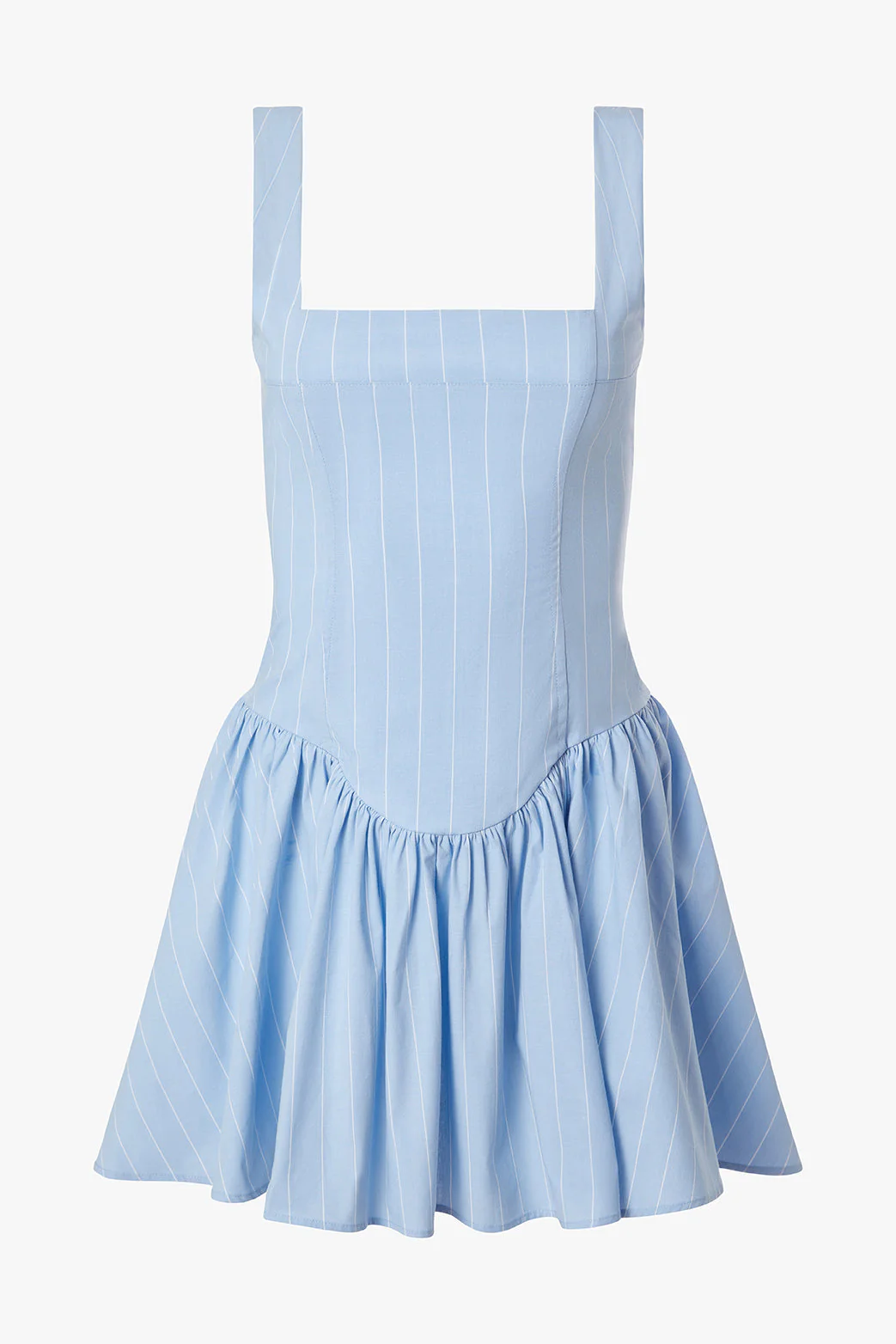 Corset Peplum Mini Dress | Classic Blue - Image 2