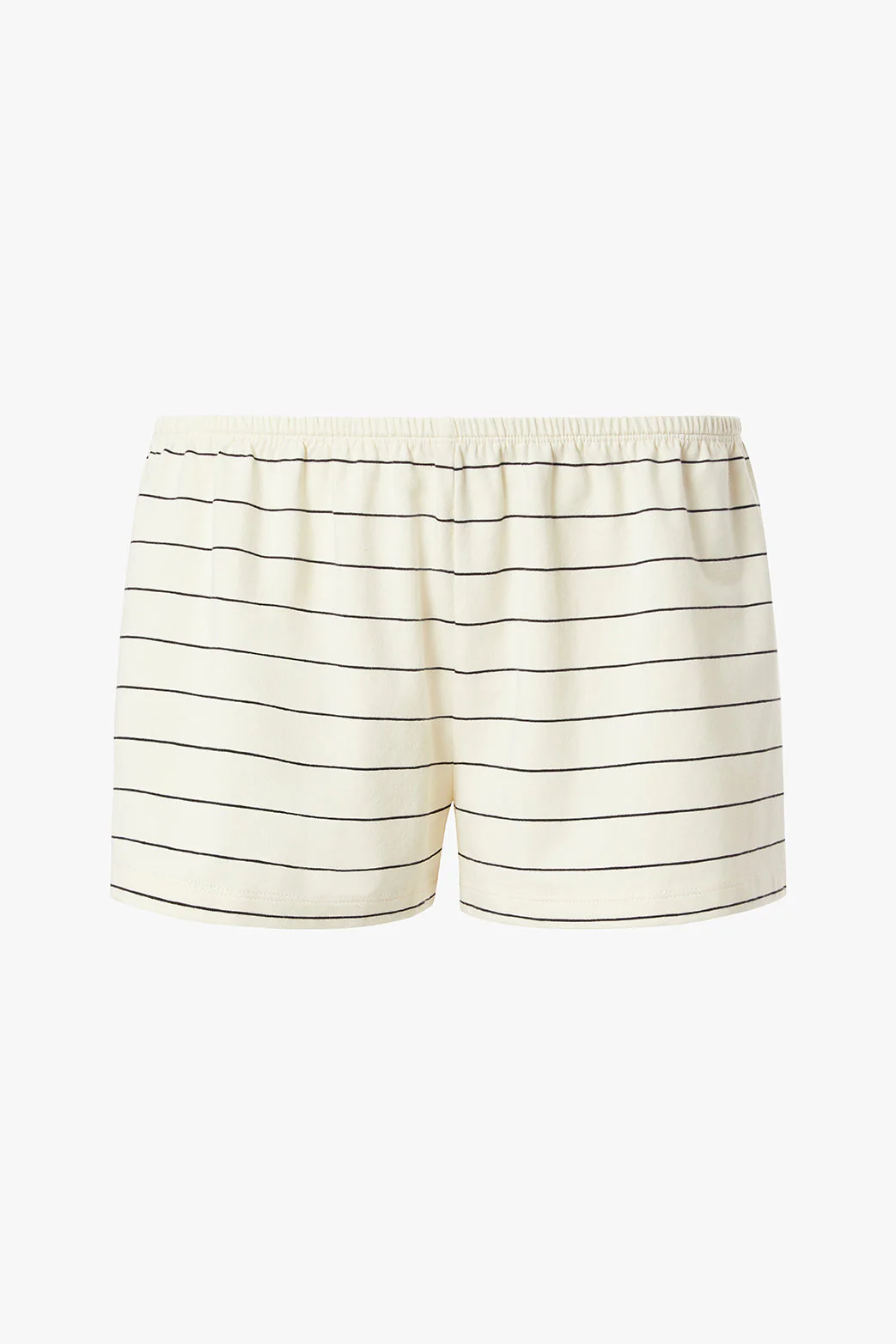 Cotton Knit Pull On Shorts | Antique White - Image 2
