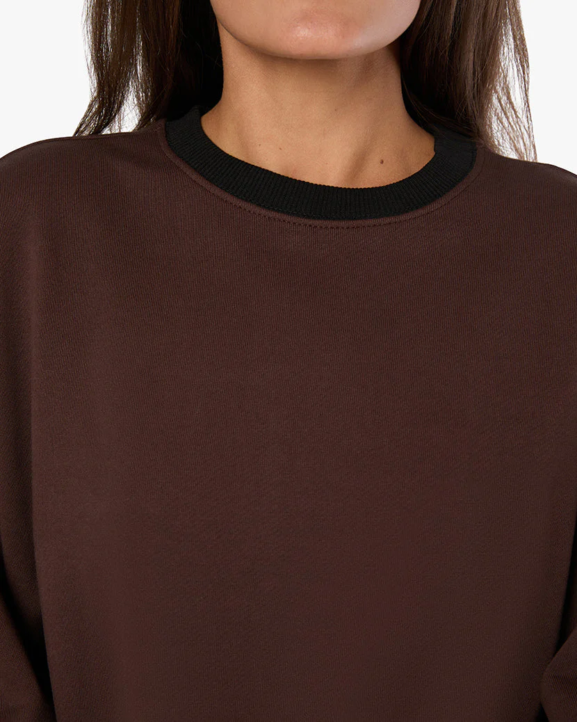 Crewneck Sweatshirt | Brown x Black - Image 4