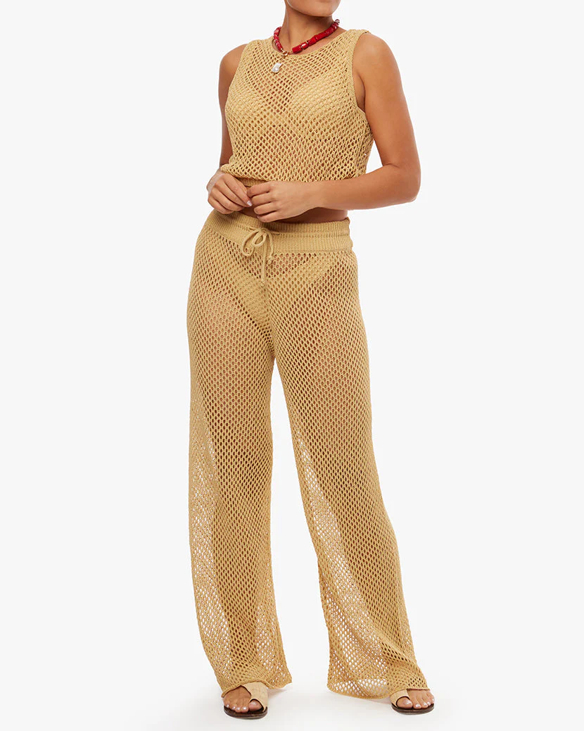 Crochet Ruched Crop Top | Desert - Image 5