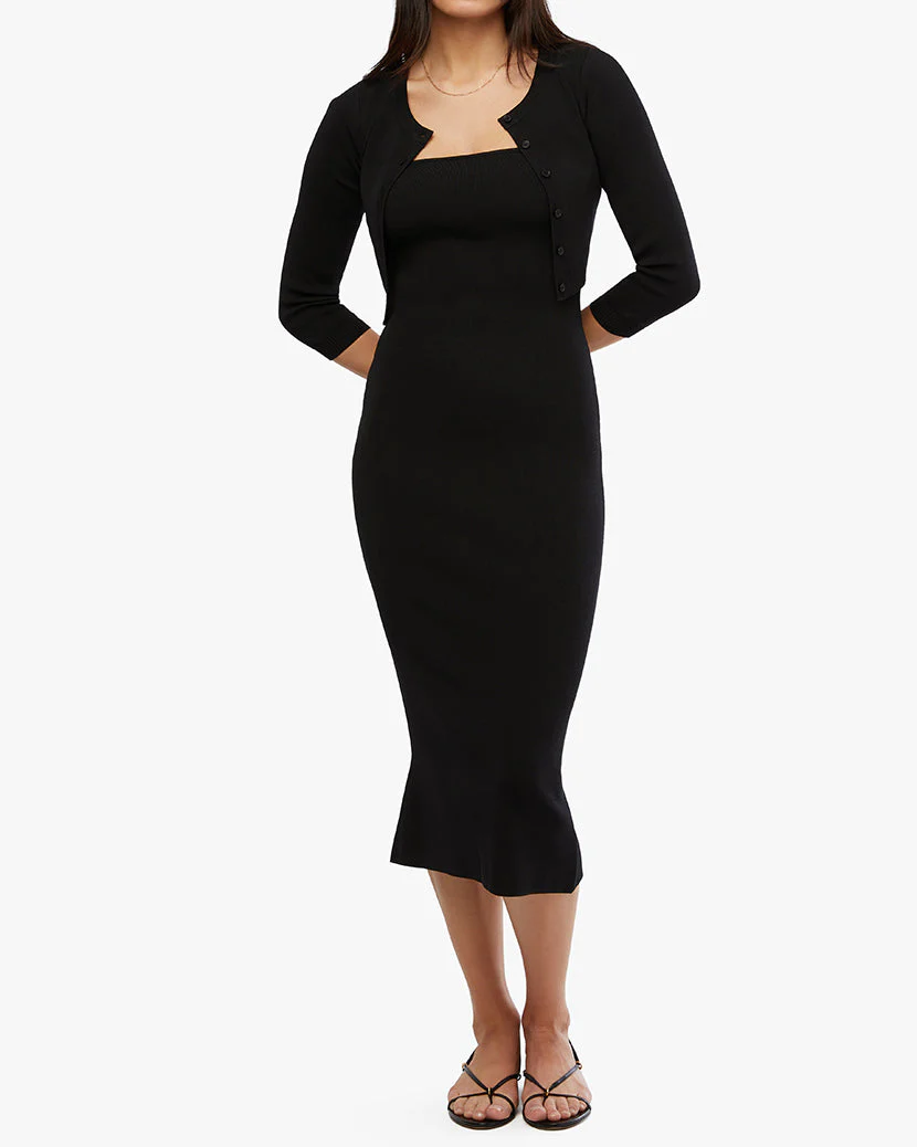 Cropped Cardigan | Black (V4) - Image 4