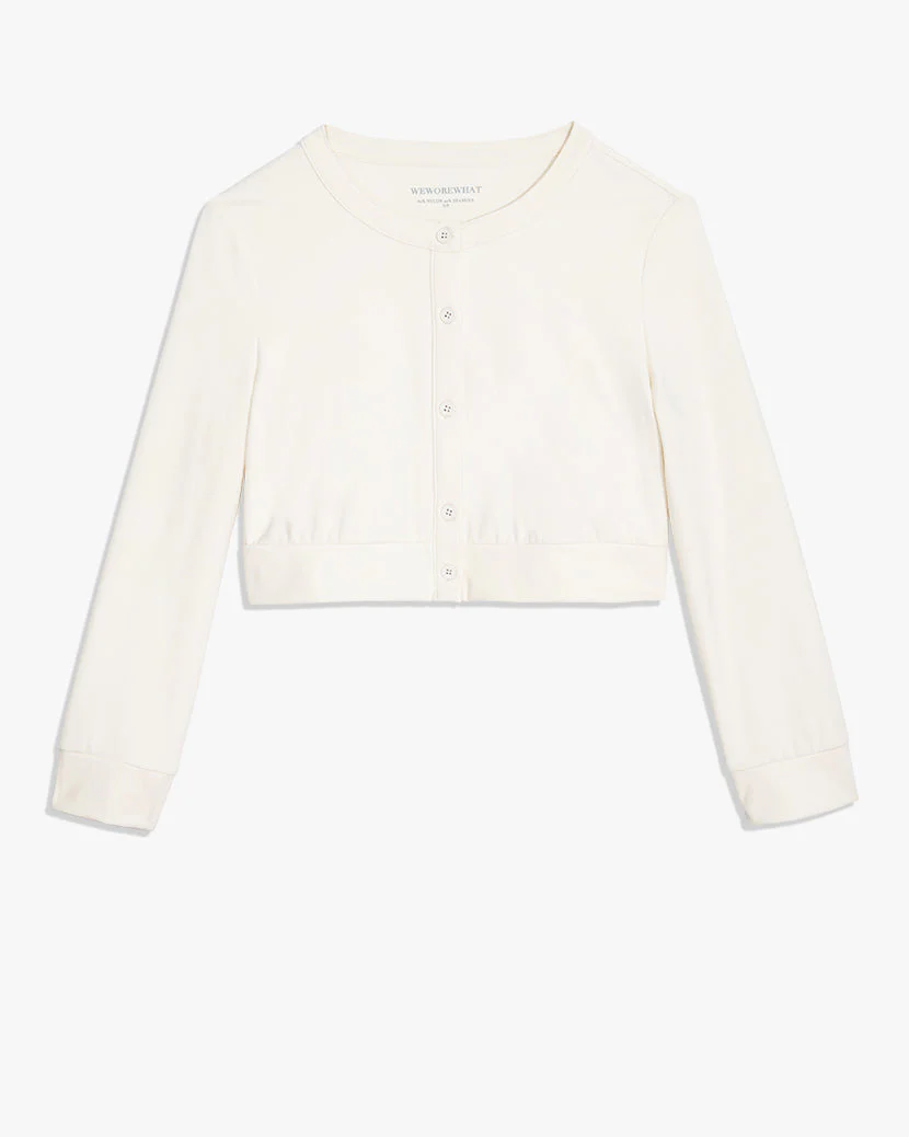 Cropped Cardigan | Off White