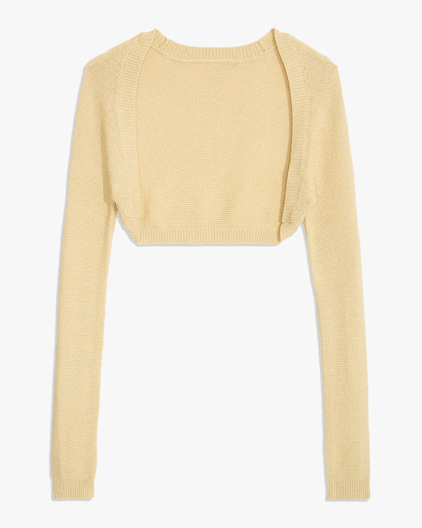 Cropped Sweater | Taupe - Image 2