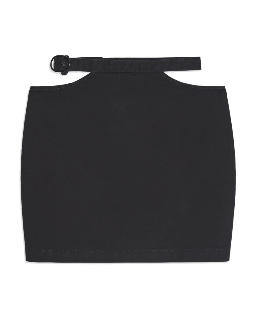 Cut Out Comfort Stretch Skirt | Black - Image 3