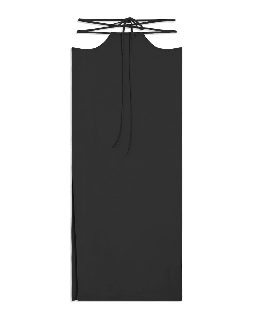 Cutout Jersey Knit Midi Skirt | Black - Image 2