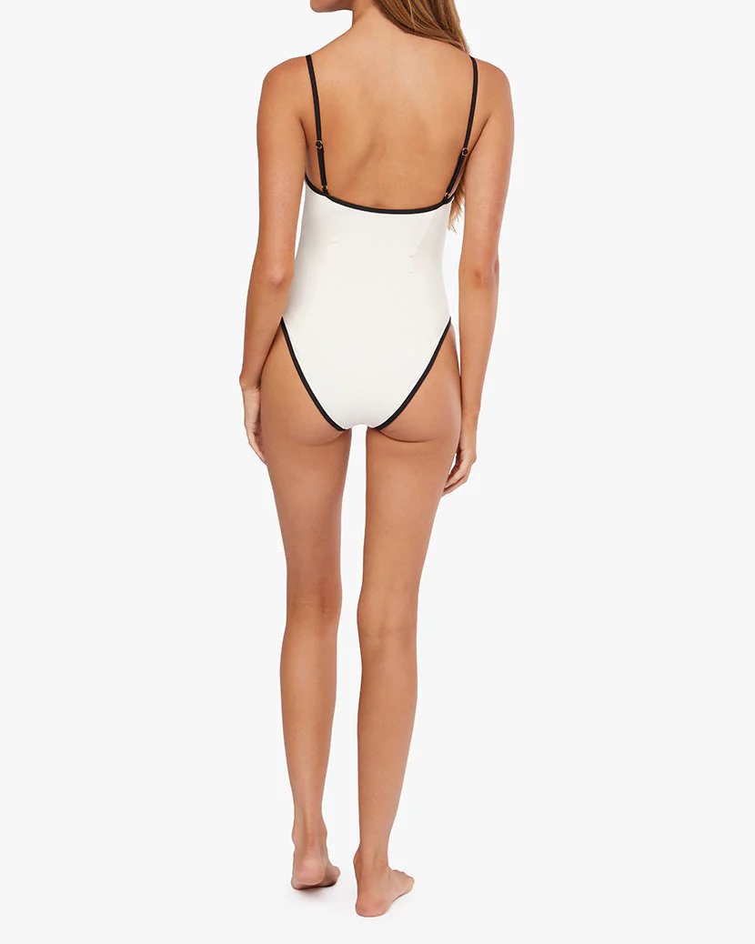 Danielle One Piece | Off White x Black (V2) - Image 6