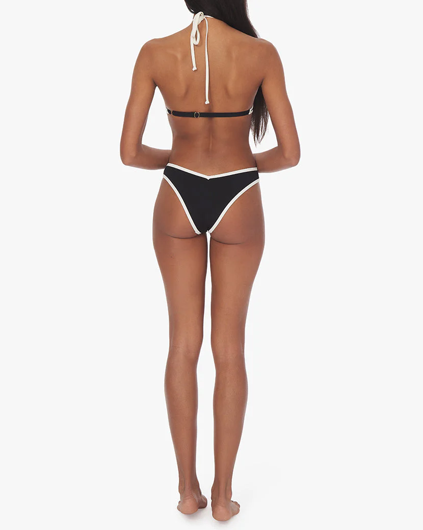 Delilah Bikini Bottom | Black x Off White - Image 5