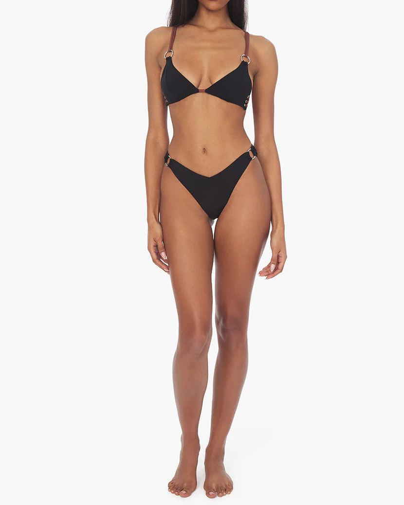 Delilah Ring Bikini Bottom | Black - Image 5