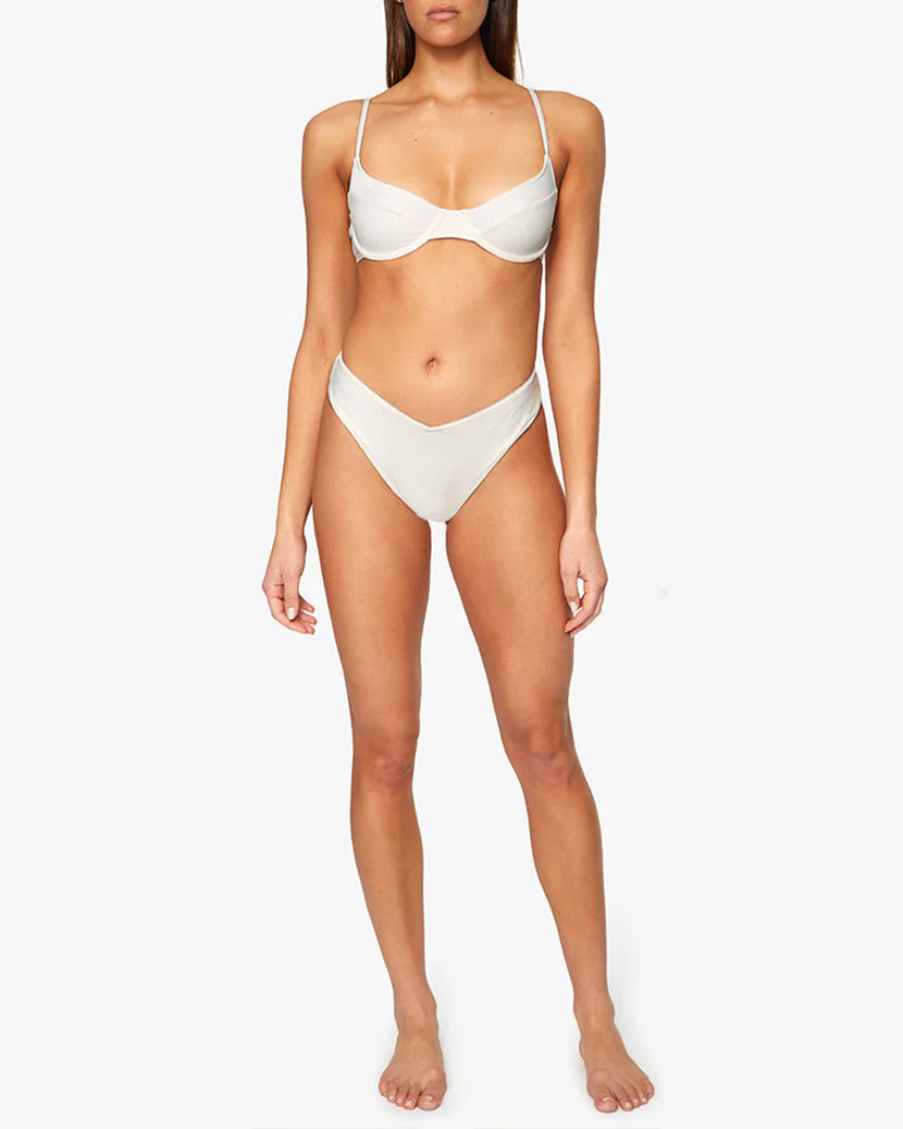 Delilah Swiss Dot Bikini Bottom | Off White - Image 4