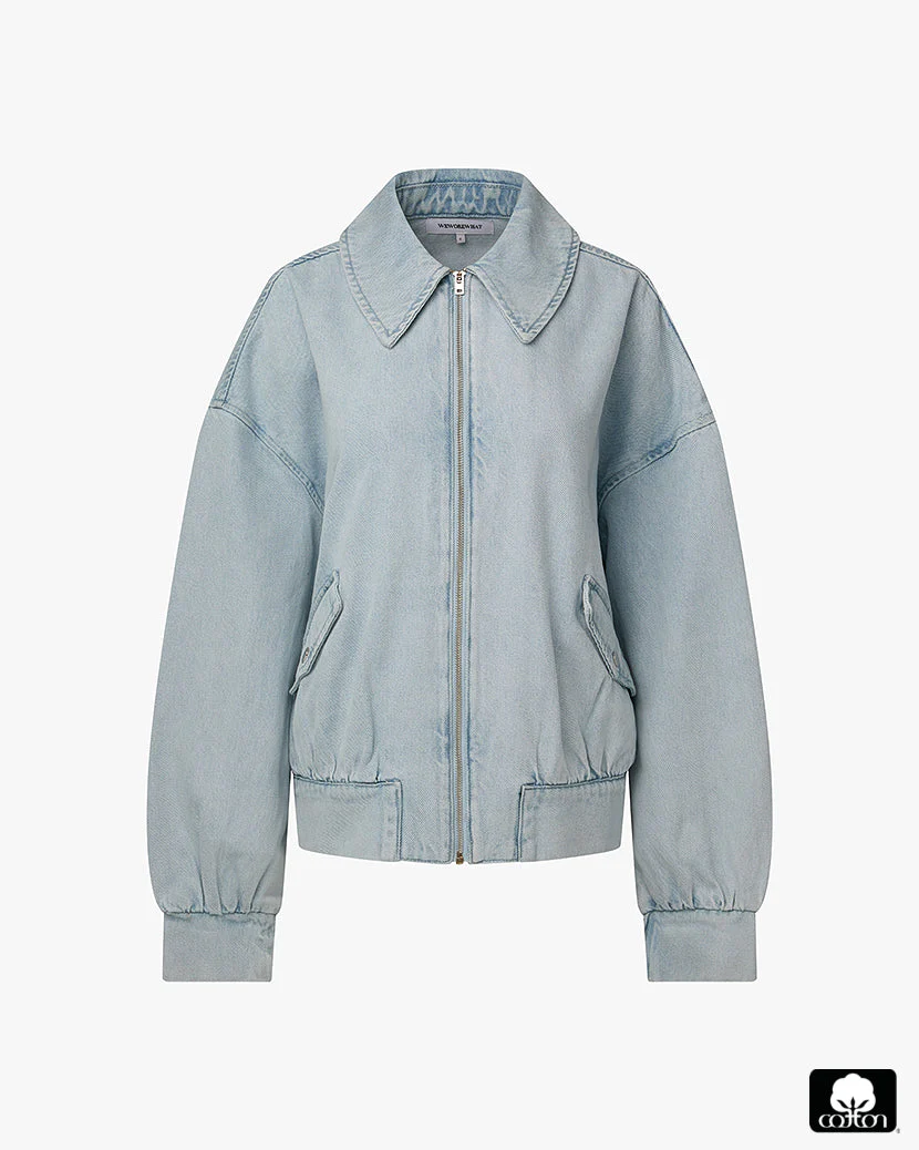 Denim Bomber Jacket | Super Light - Image 2