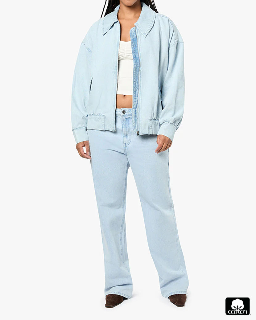 Denim Bomber Jacket | Super Light - Image 4