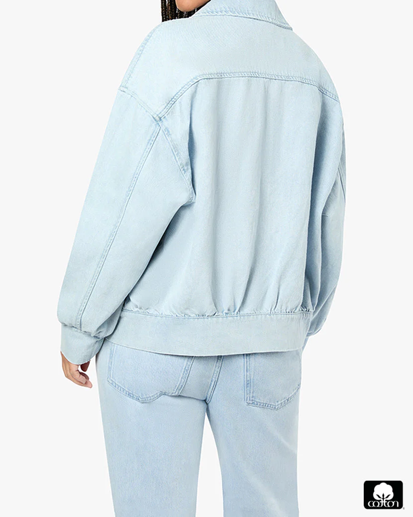 Denim Bomber Jacket | Super Light - Image 6