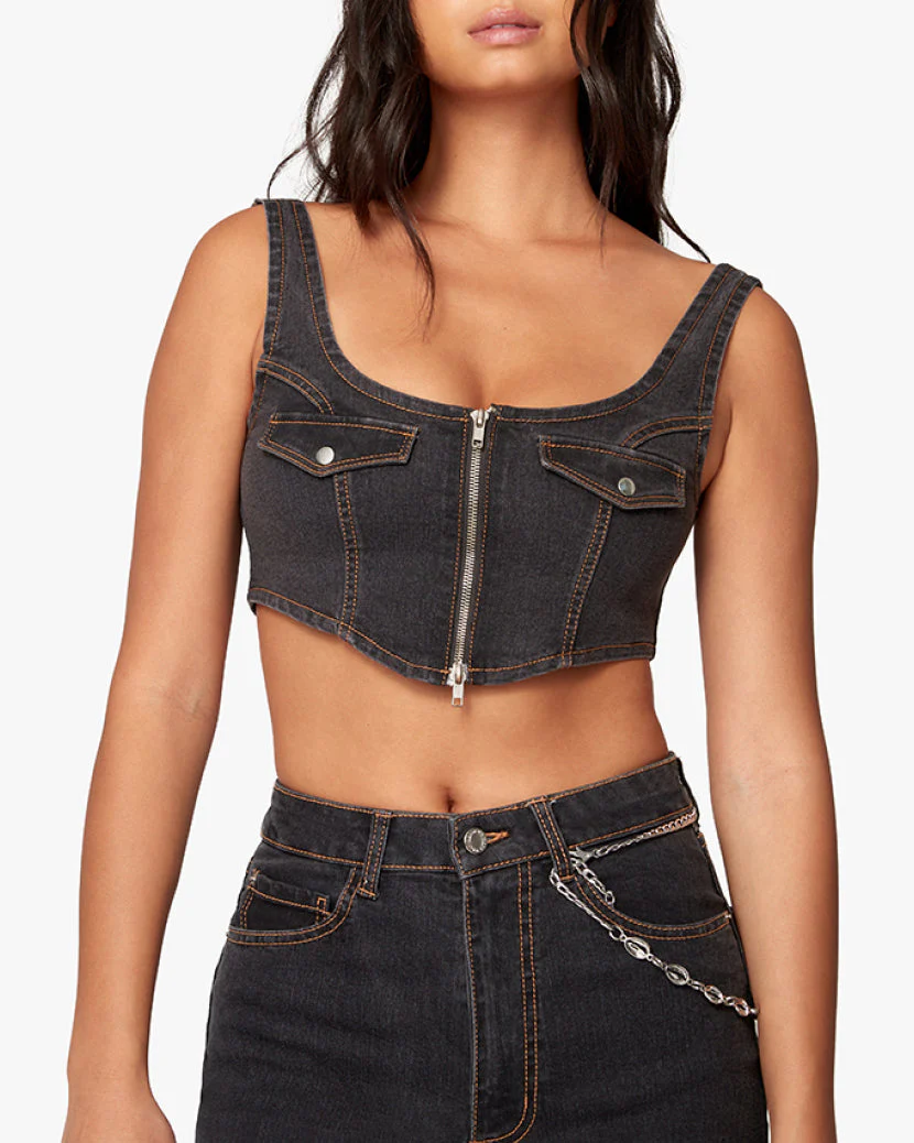 Denim Corset | Bahbah - Image 3