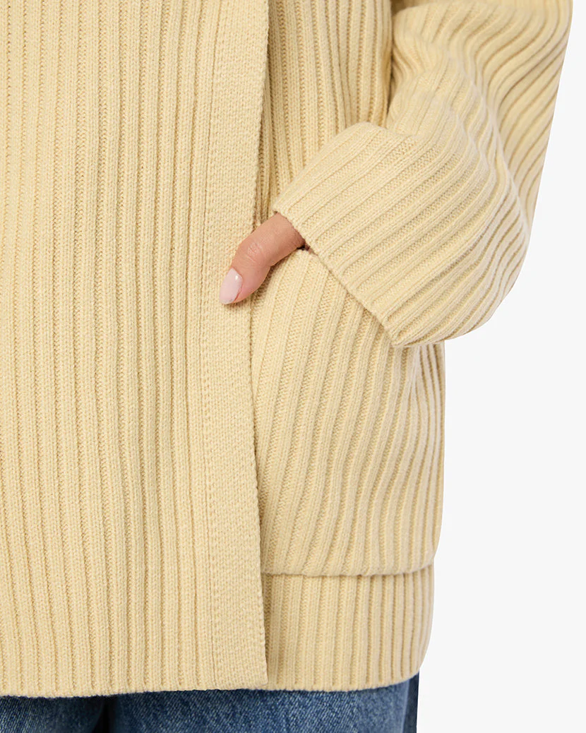 Double Breasted Cardigan | Wheat - Image 4