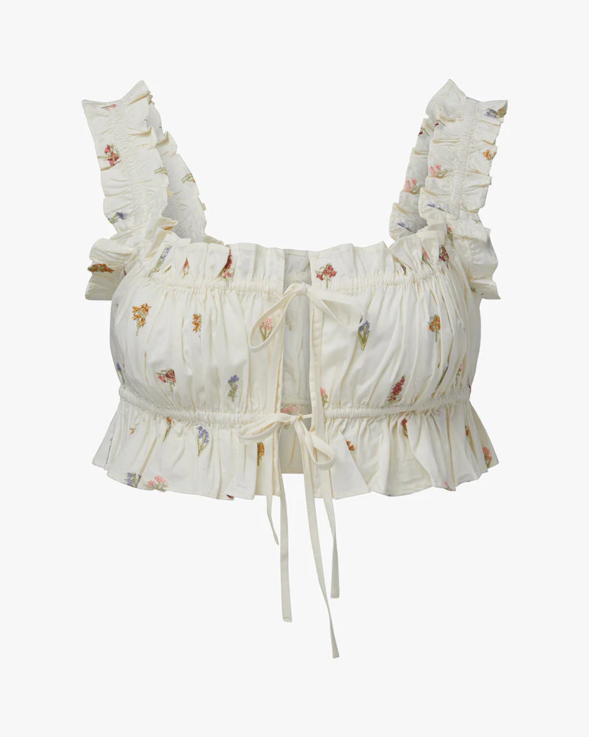 Double Tie Top | Antique White - Image 2