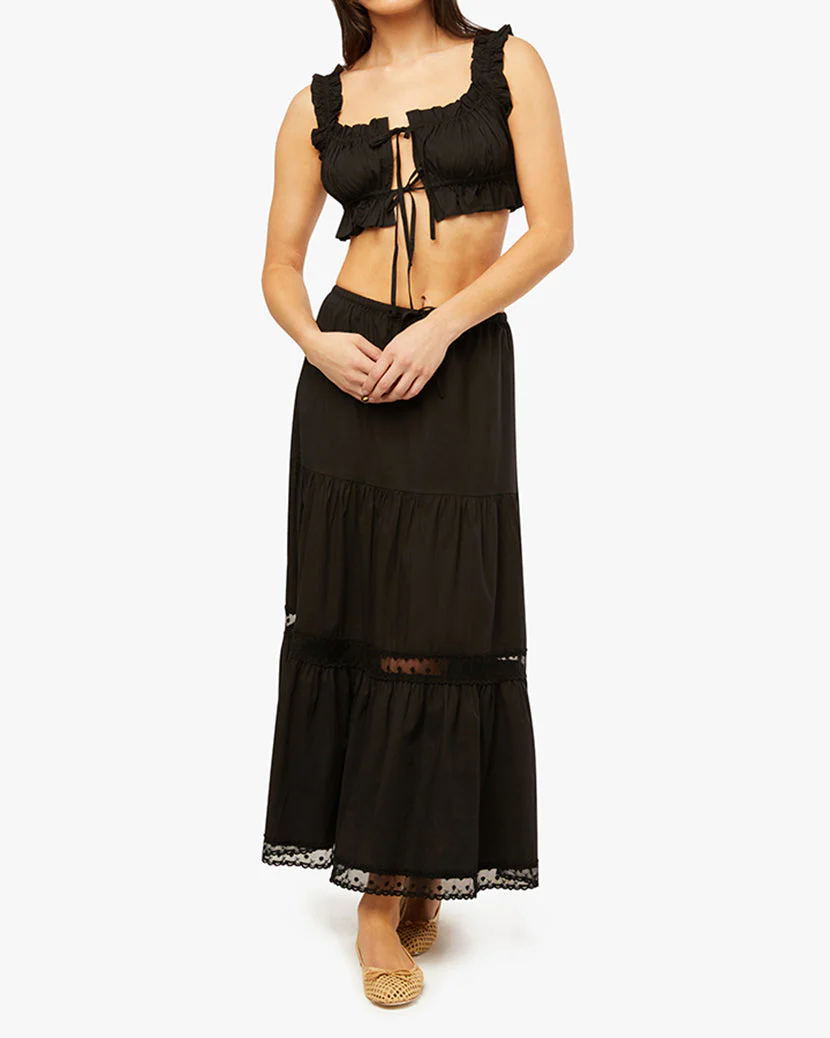 Double Tie Top | Black - Image 4