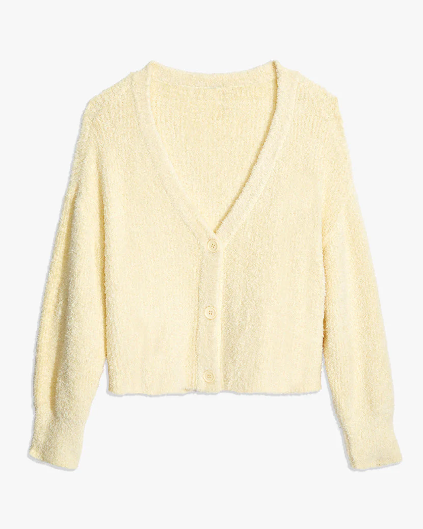 Drop Shoulder Knit Cardigan | Buttermilk - Image 2